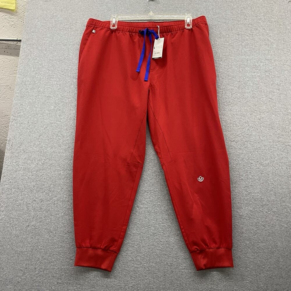 FIGS Tansen Jogger Scrub Pants Mens 4XL Red Technical Collection NWT PO 5672